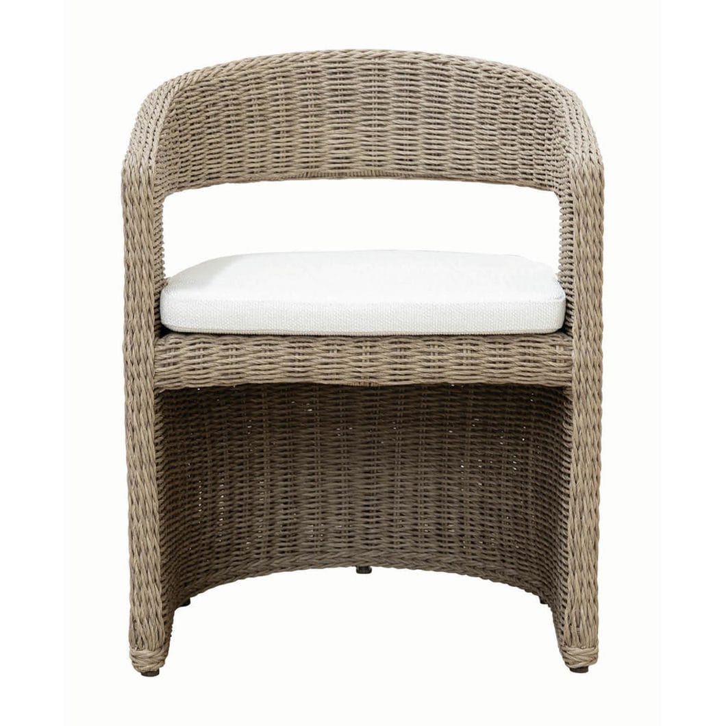 Curacao Outdoor Dining Chair in Creamed Honey - Image 2