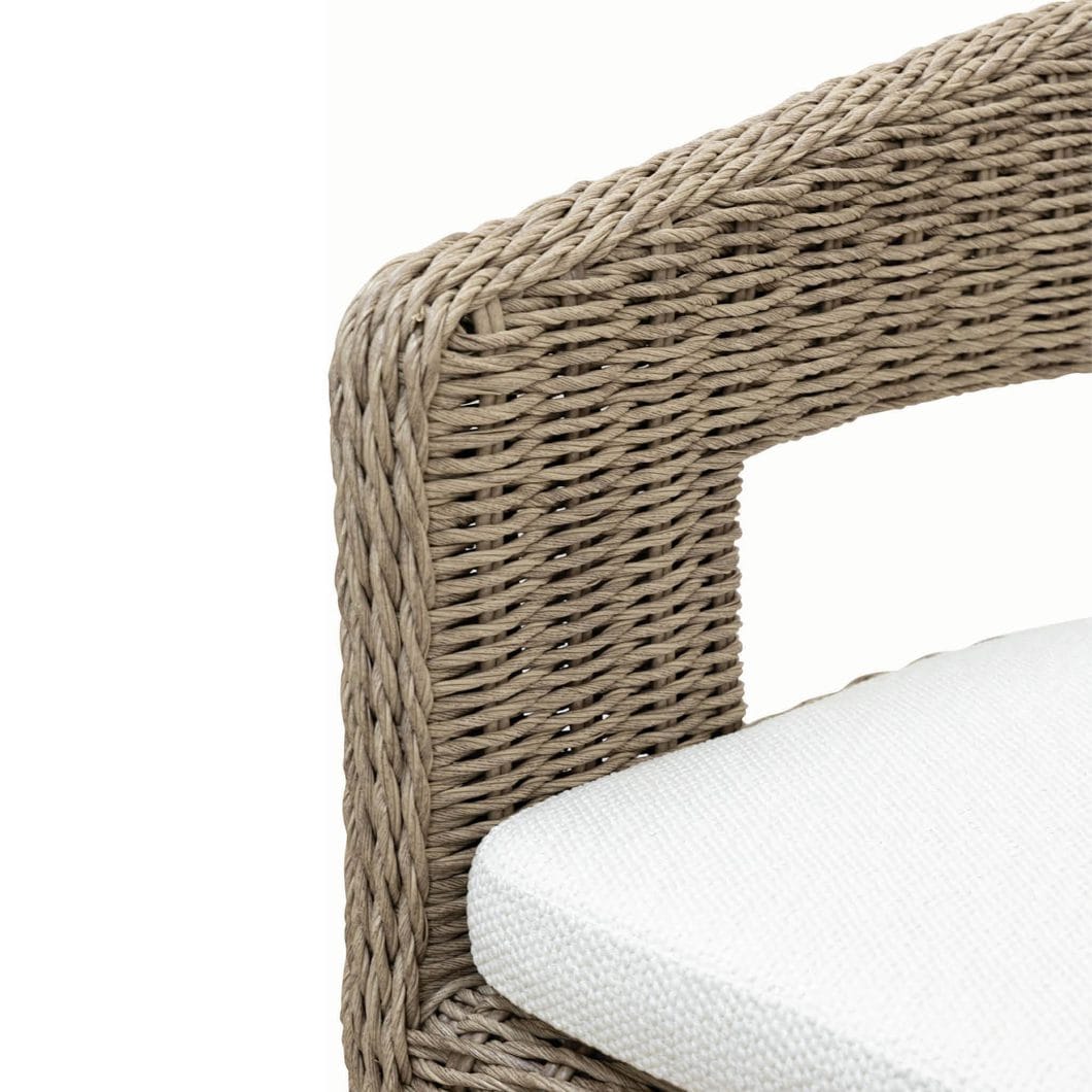 Curacao Outdoor Dining Chair in Creamed Honey - Image 5