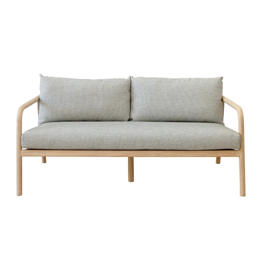 Anastasia Teak Sofa 3-Seater in Drizzle - Image 2
