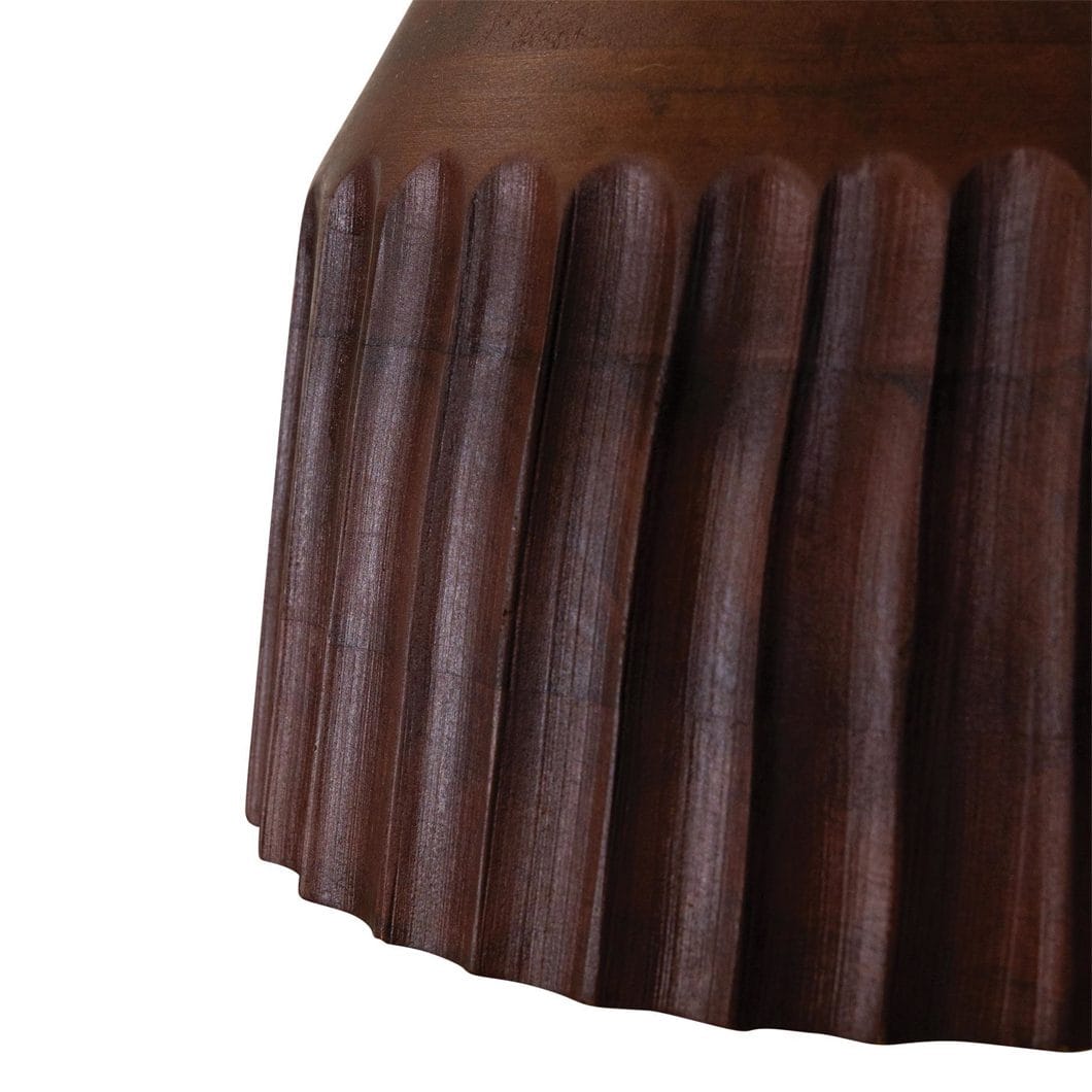 Kwela Wood Horizon Pendant in Bark - Image 3