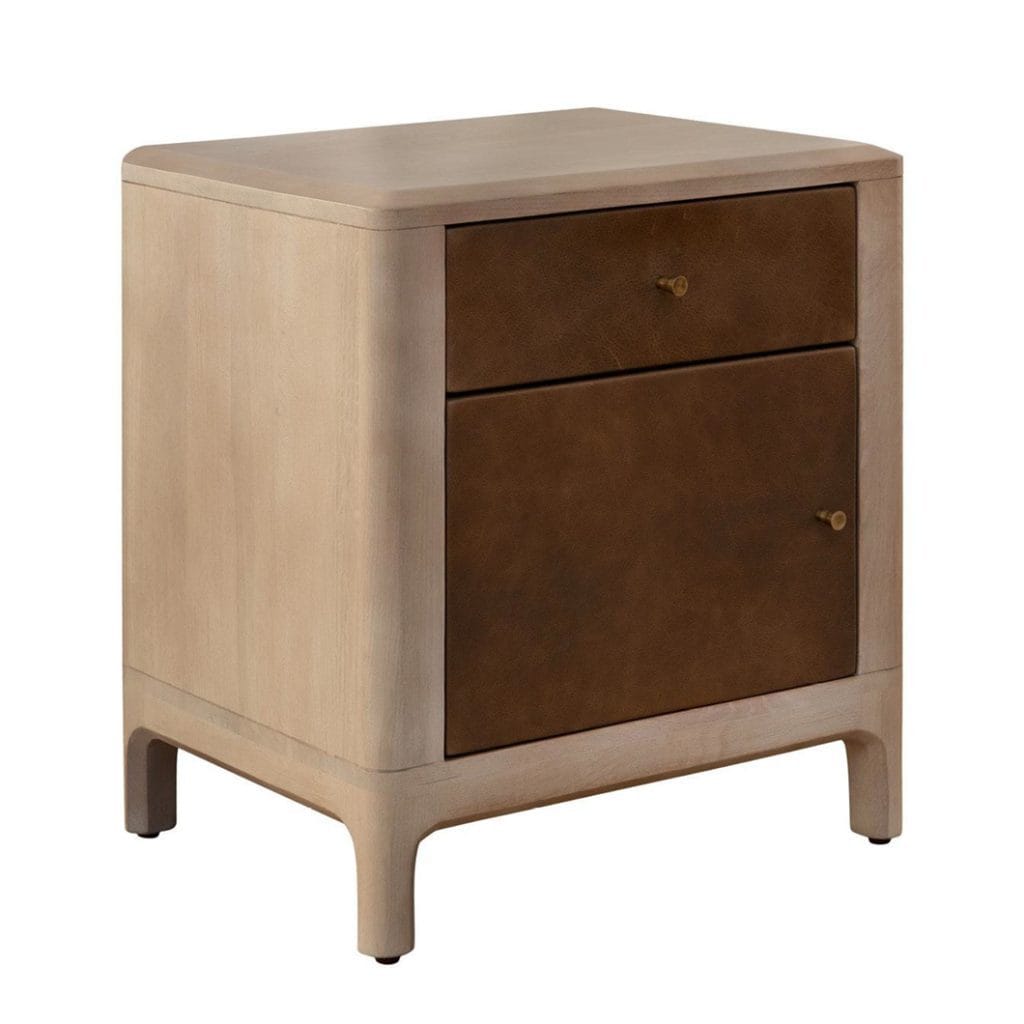Memphis Oak Nightstand in Mocha