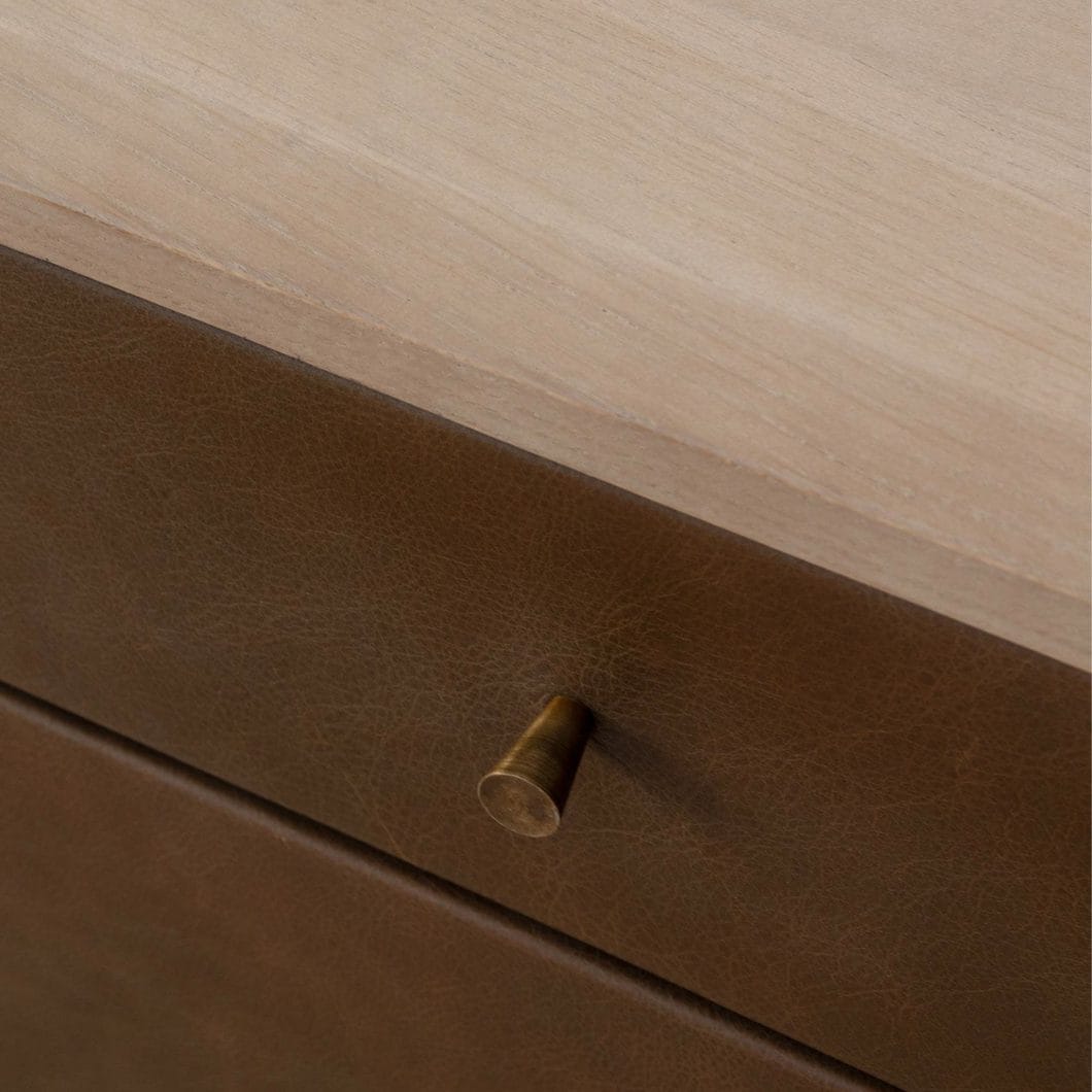 Memphis Oak Nightstand in Mocha - Image 5
