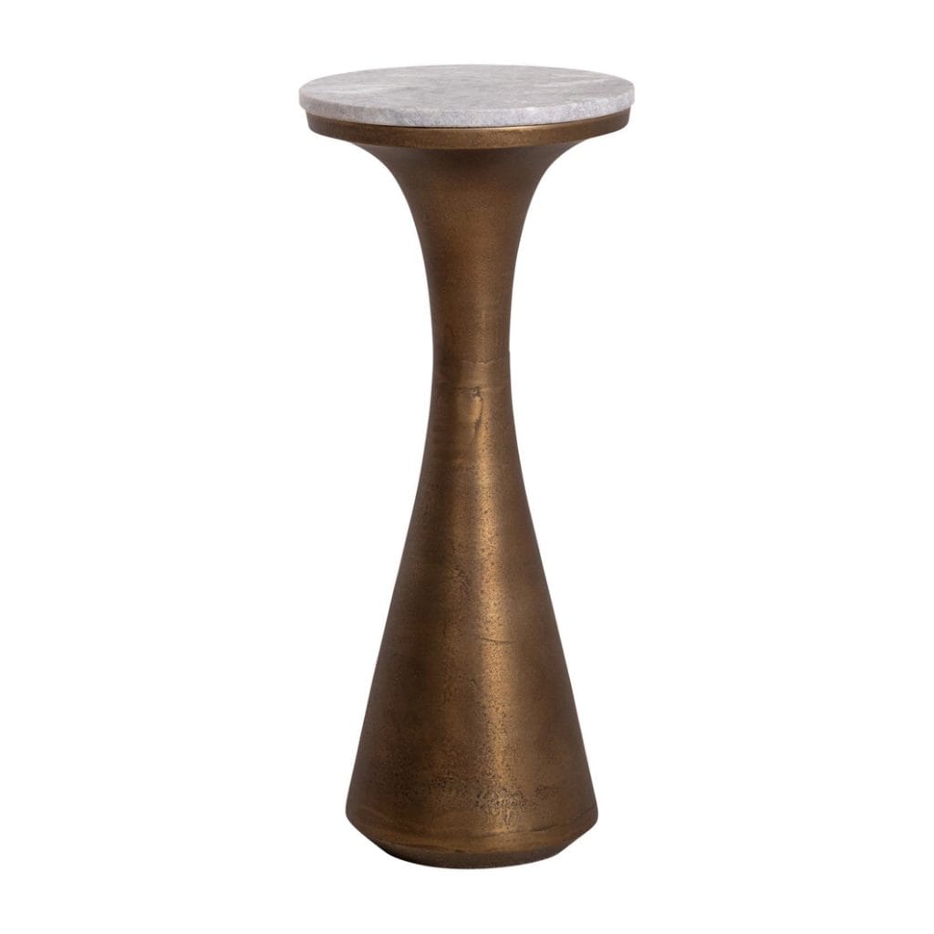 Tilly Marble Side Table in Nature