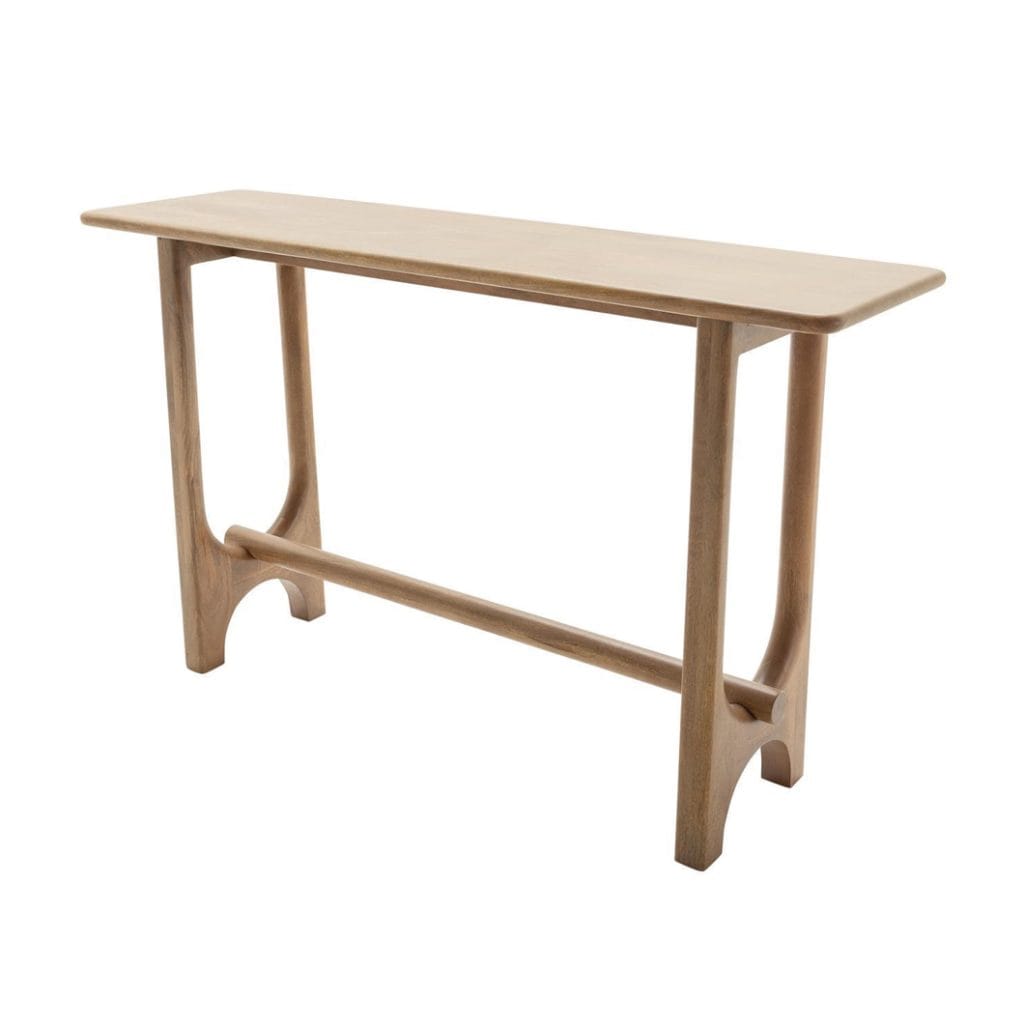 Tubular Media Console in Nutmeg