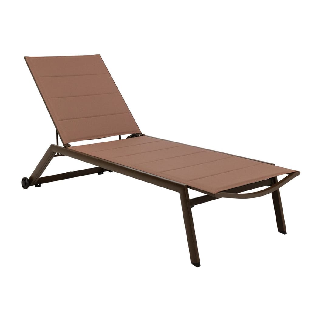 Barbados Padded Lounger in River Reed