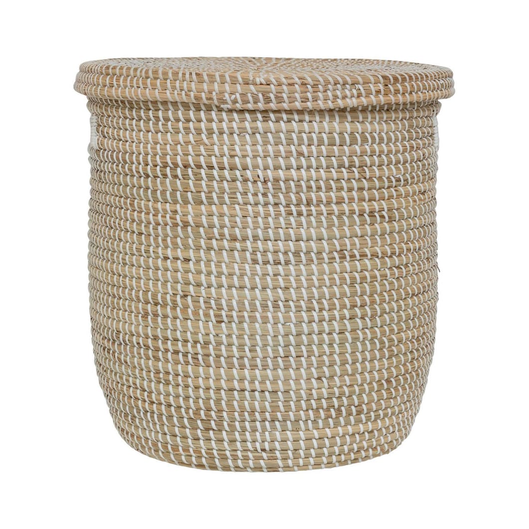 Dalat Laundry Basket in Blanc - Image 2
