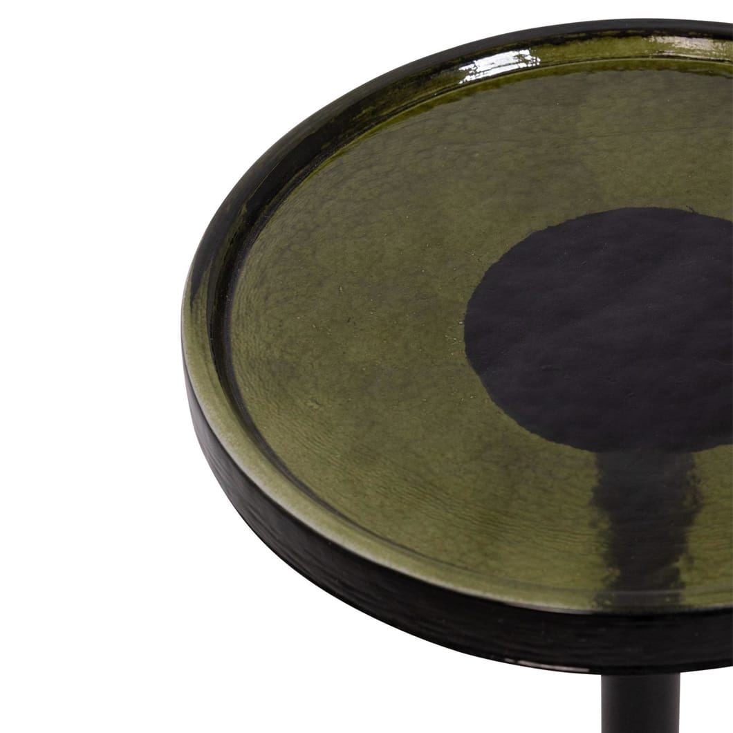 Dew Drops Glass Side Table in Moss - Image 2