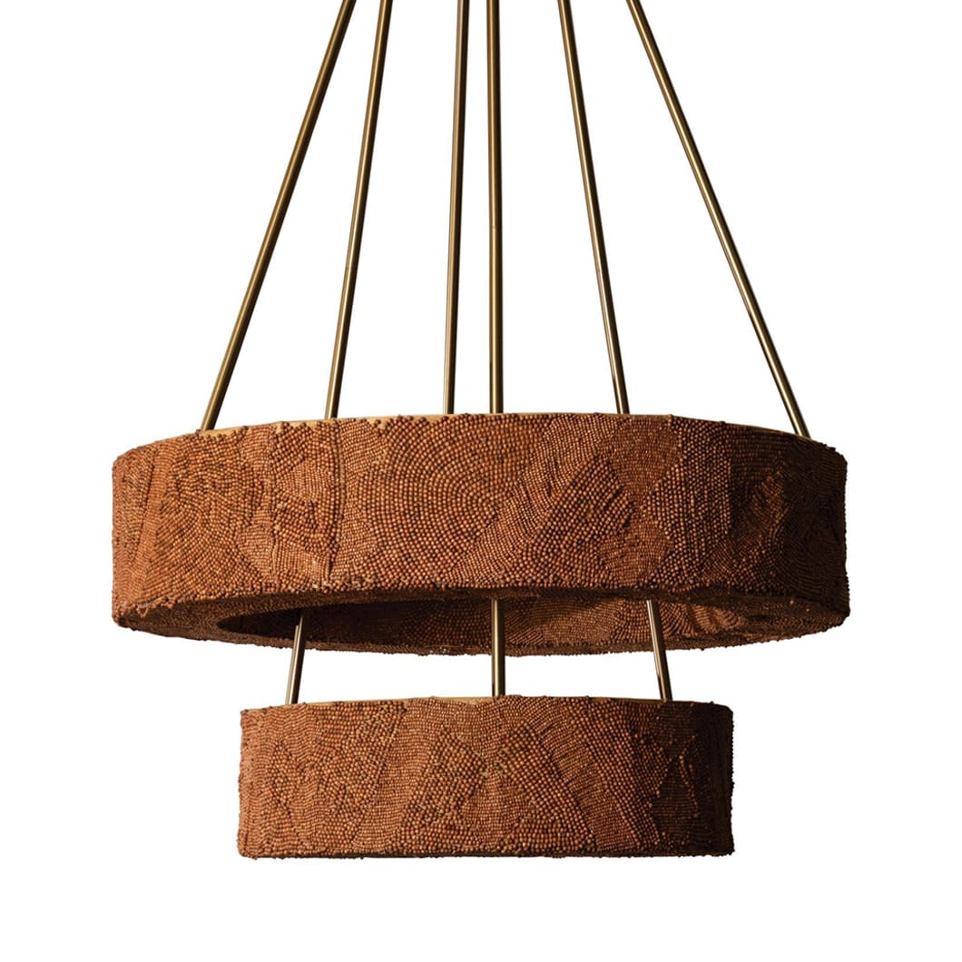 Frontier Chandelier in Pecan