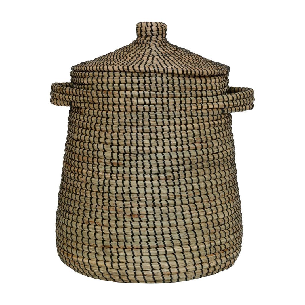 Mai Laundry Basket in Noir
