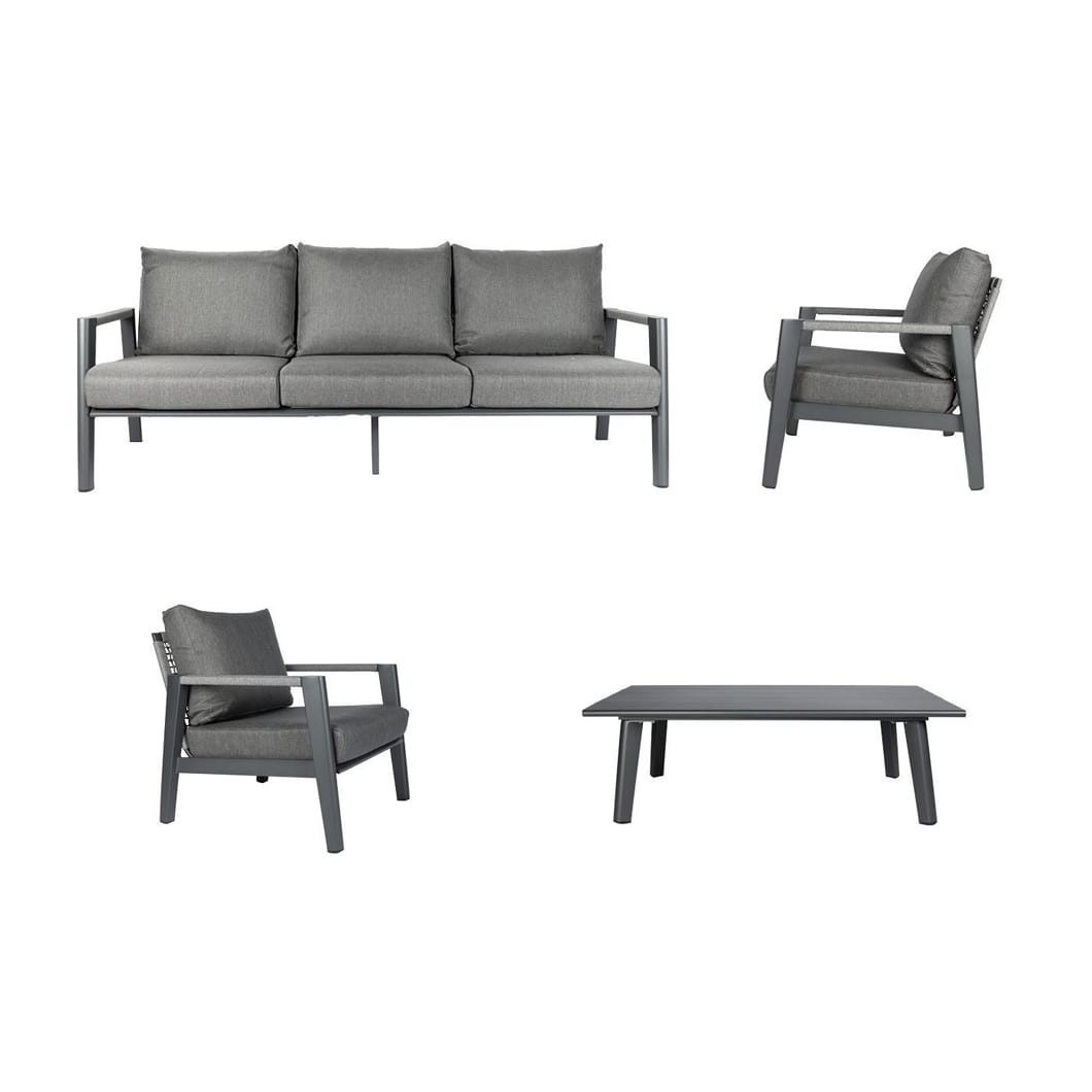 Vista Outdoor Sofa Set in Granite