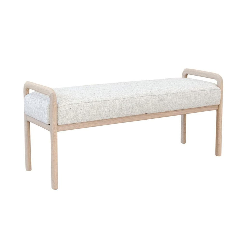 Willowmore Oak Bench in Silver Strand