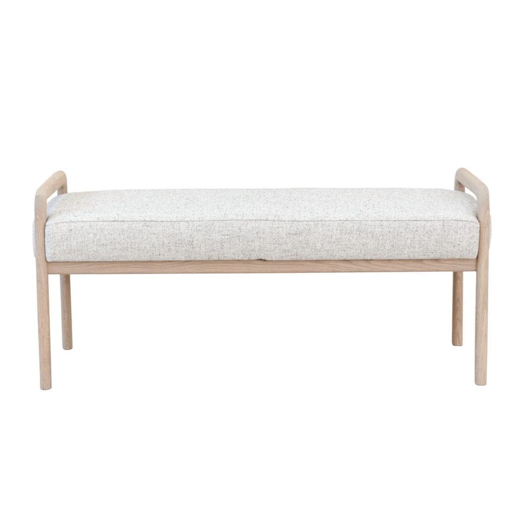 Willowmore Oak Bench in Silver Strand - Image 2