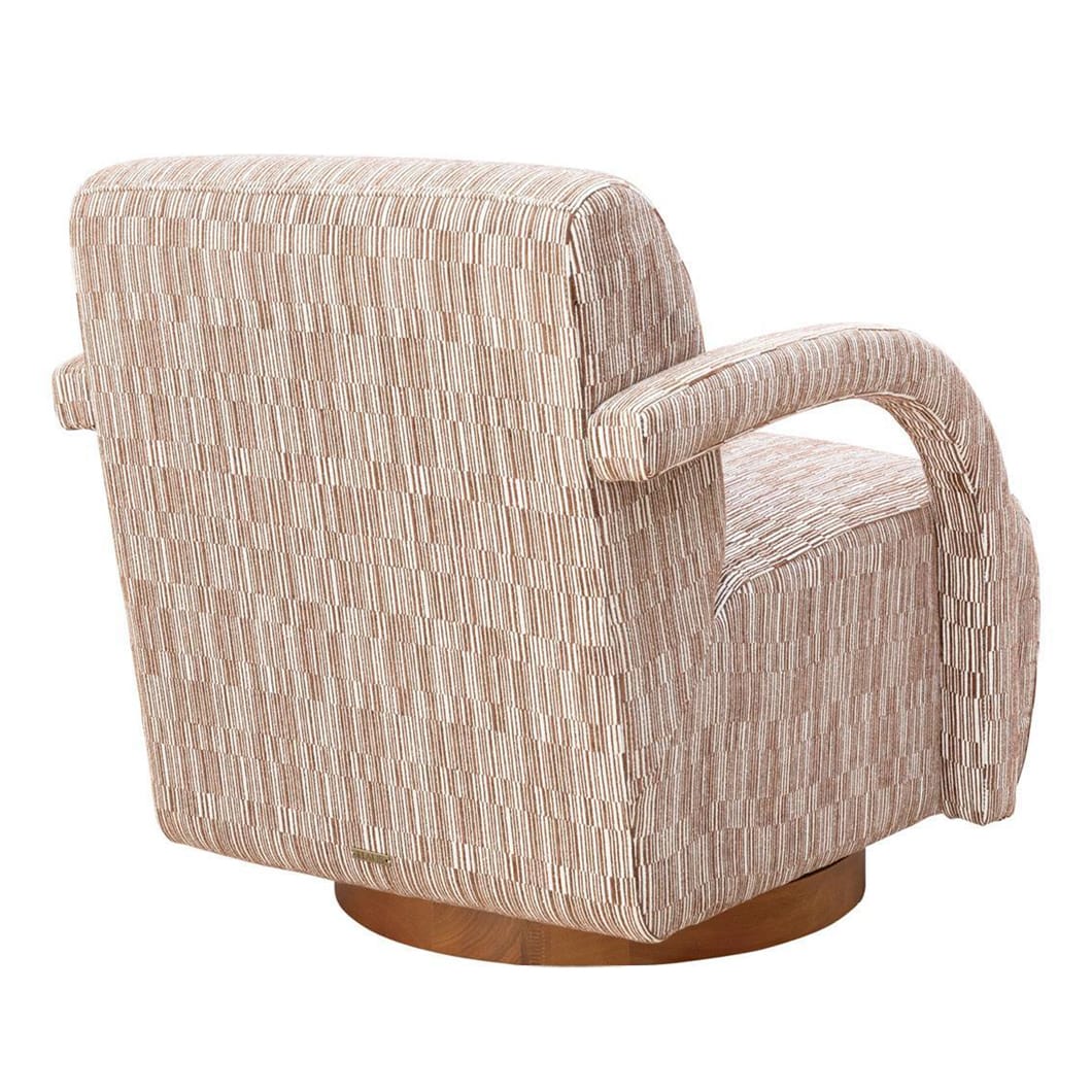 Highborn Swivel Chair in Saffron - Image 4